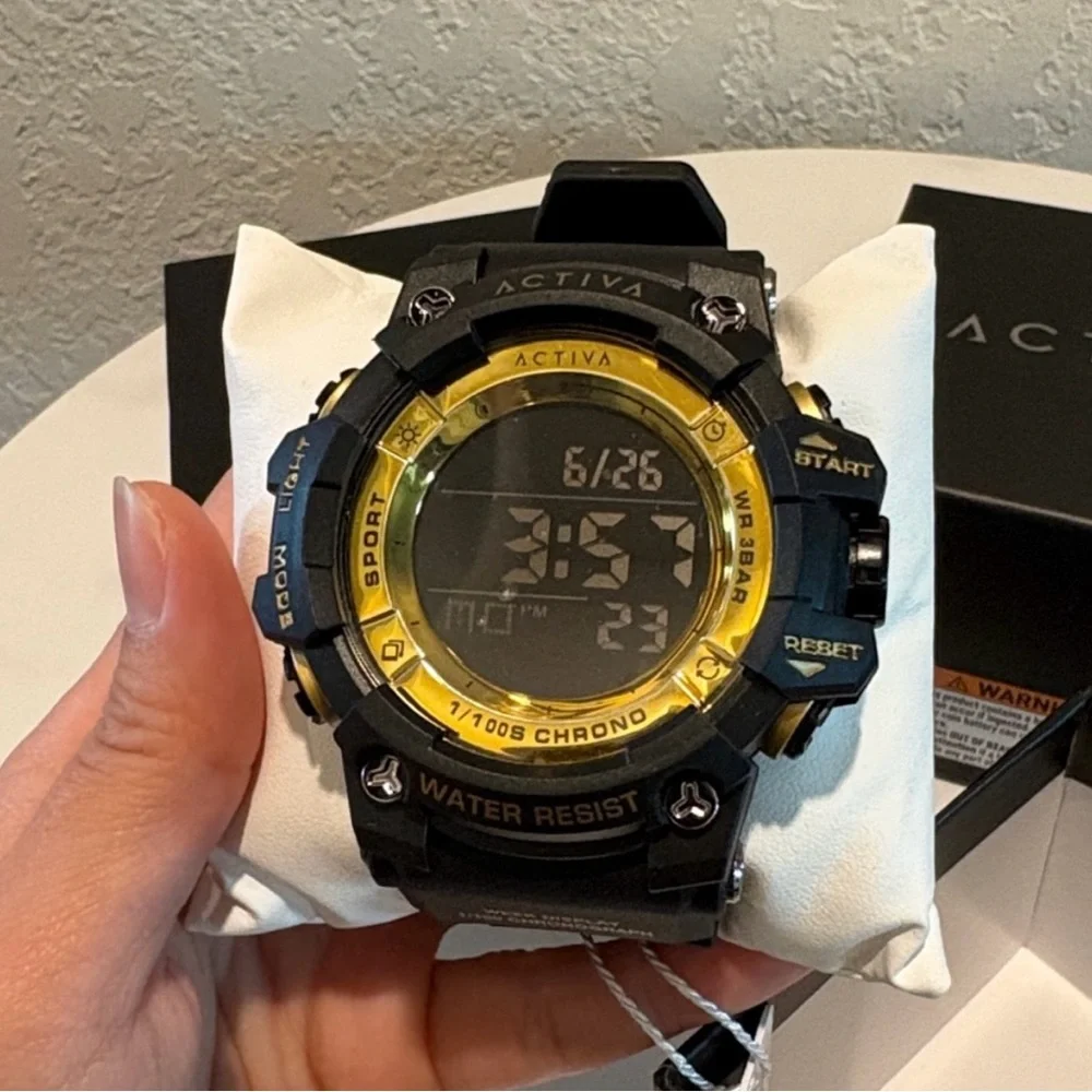 Activa Sync X Invicta Men's Digital Watch - 50mm. Black NWT